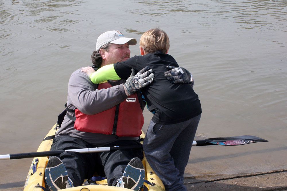 Between 60 to 70 people turn out for annual Polar Bear Paddle on Etowah