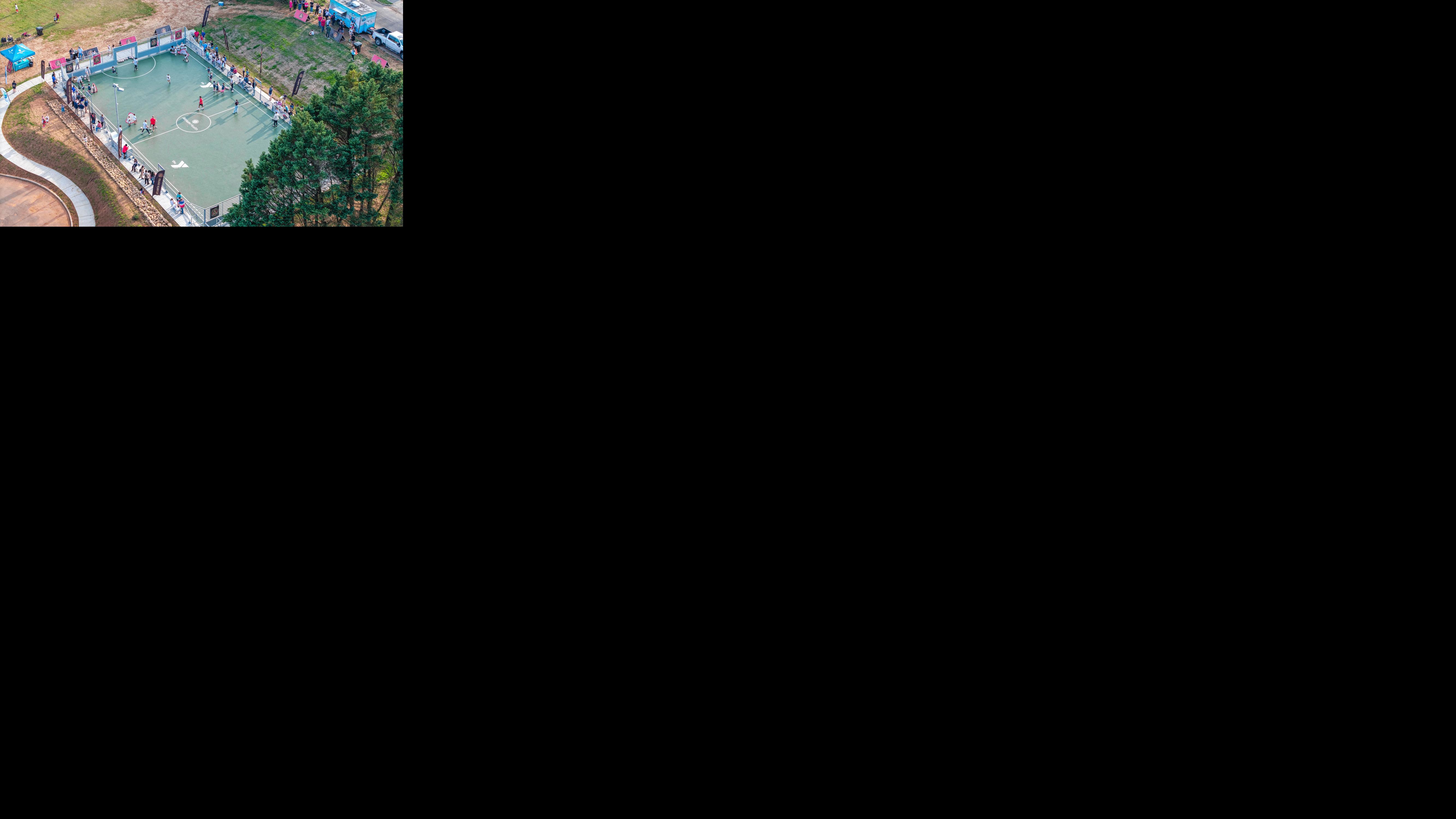 Atrium Health, YMCA celebrate new, mini soccer pitch | The Rome News ...