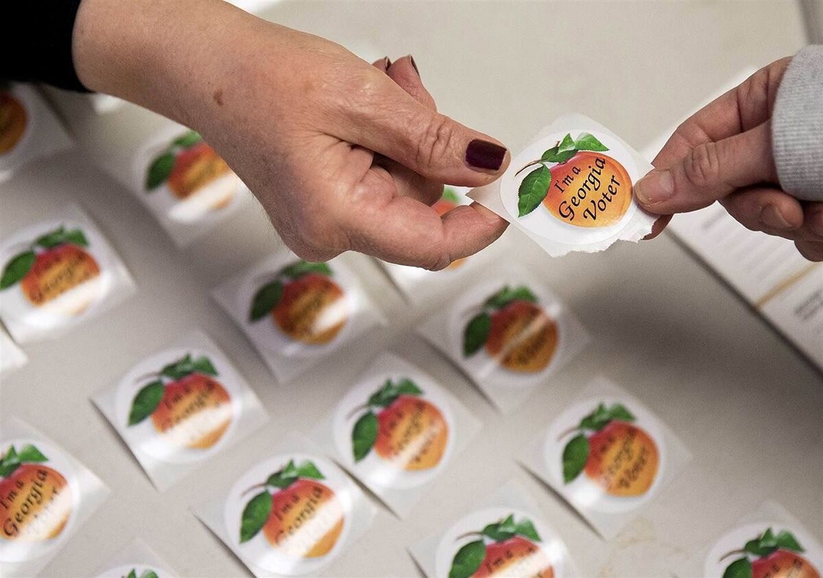 Georgia voter stickers