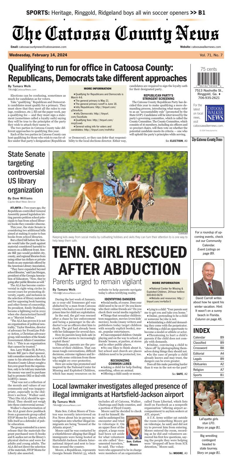 Page A1 | Catoosa Co. e-Edition | northwestgeorgianews.com