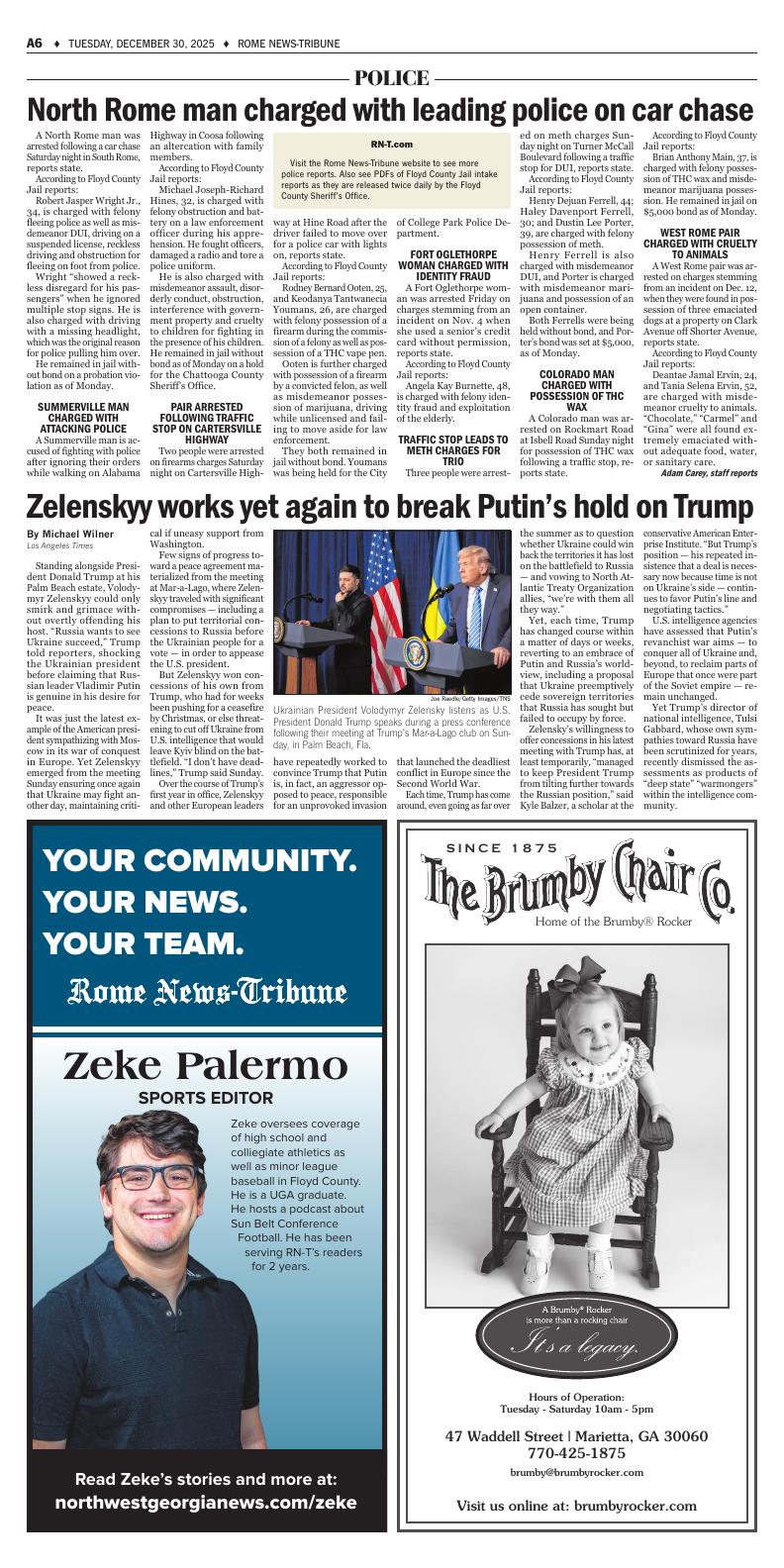 News In Rome Page A6 | e-Edition - Rome News Tribune | northwestgeorgianews.com