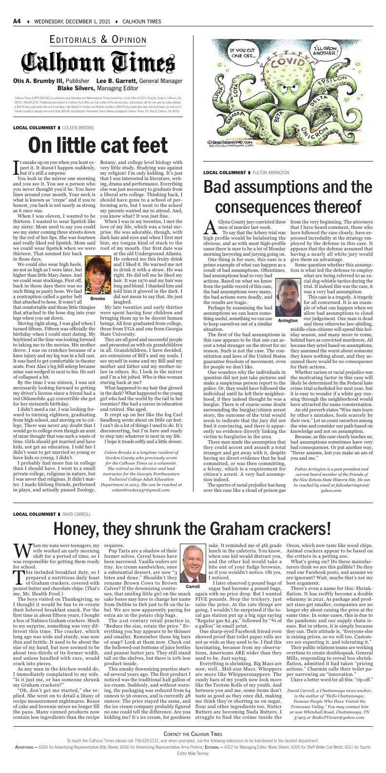 Page A4 | Calhoun Times E-Edition | Northwestgeorgianews.com