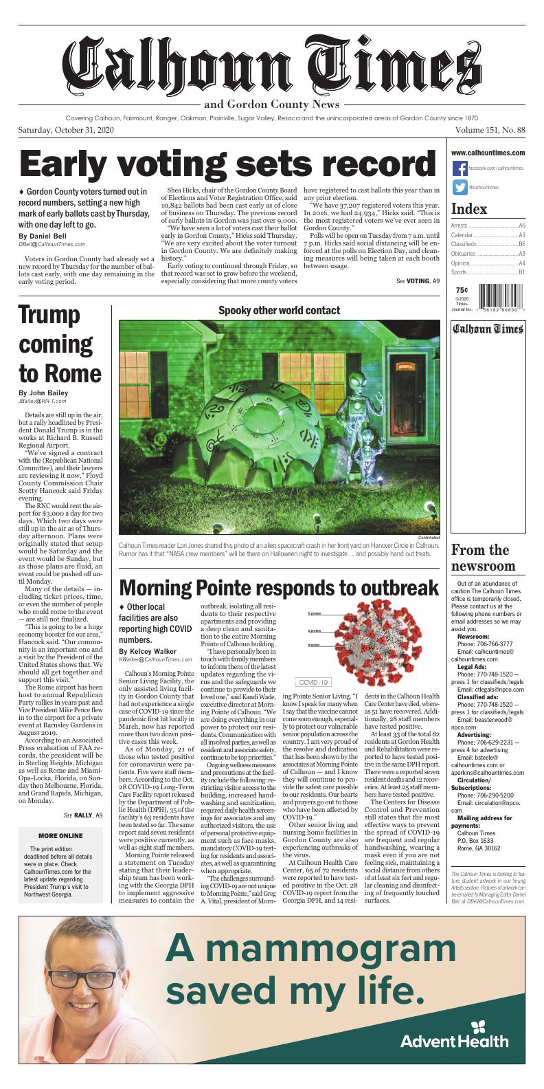 Page A1 Calhoun Times eEdition