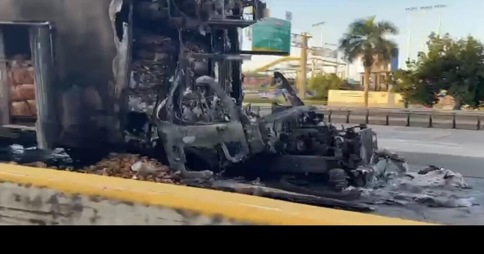 Derrame de combustible por incendio de camión | Noticias | notiuno.com