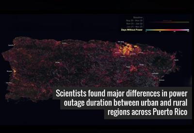 NASA - investigacion - apagon - Puerto Rico - huracan Maria - diciembre 12 2018