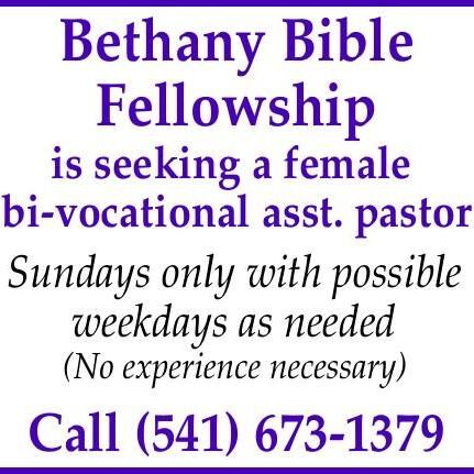 Bi-vocational Assistant Pastor