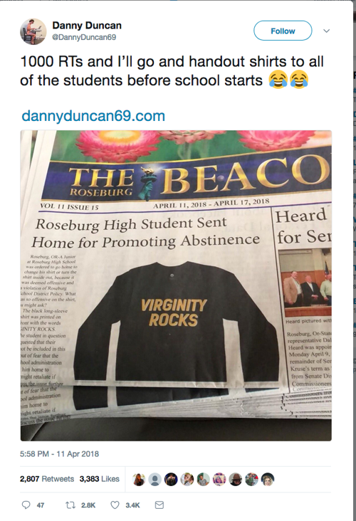 Danny Duncan And The Virginity Rocks T Shirt Nrtoday Com