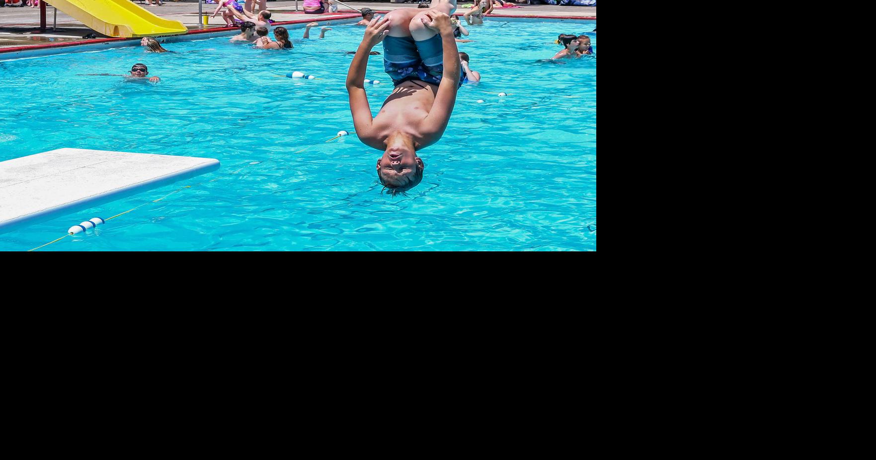 South Umpqua Memorial Pool filled to capacity on opening day Myrtle