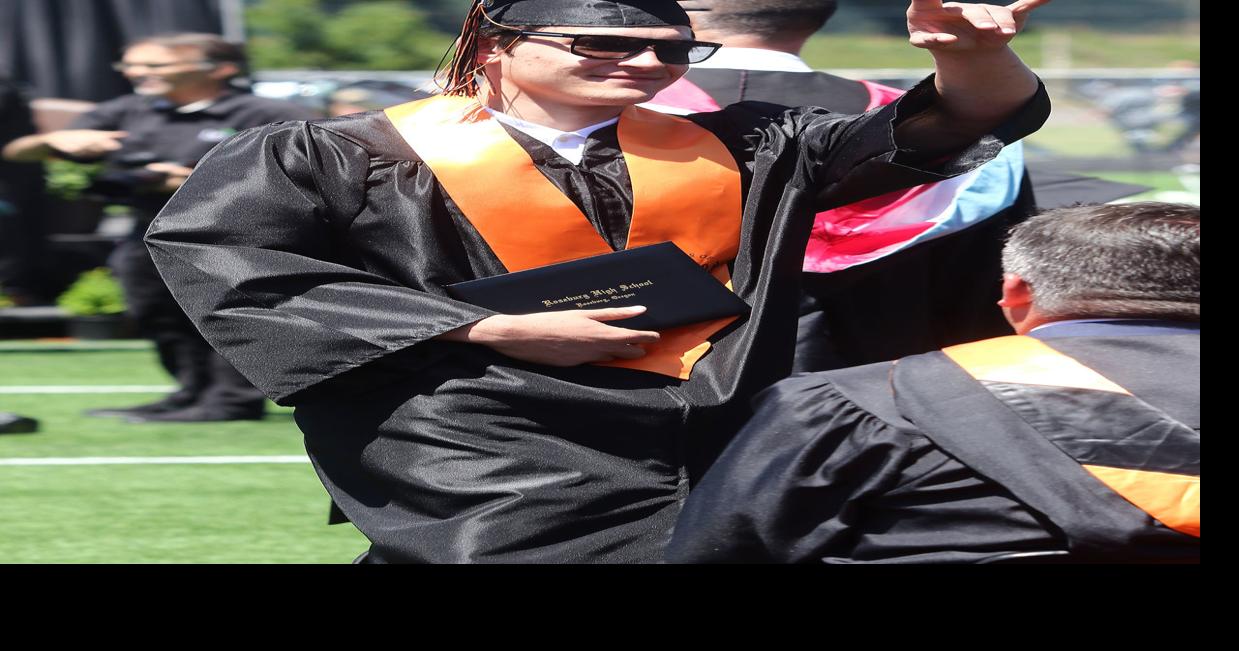 Tears and cheers finish out the year at Roseburg High School graduation