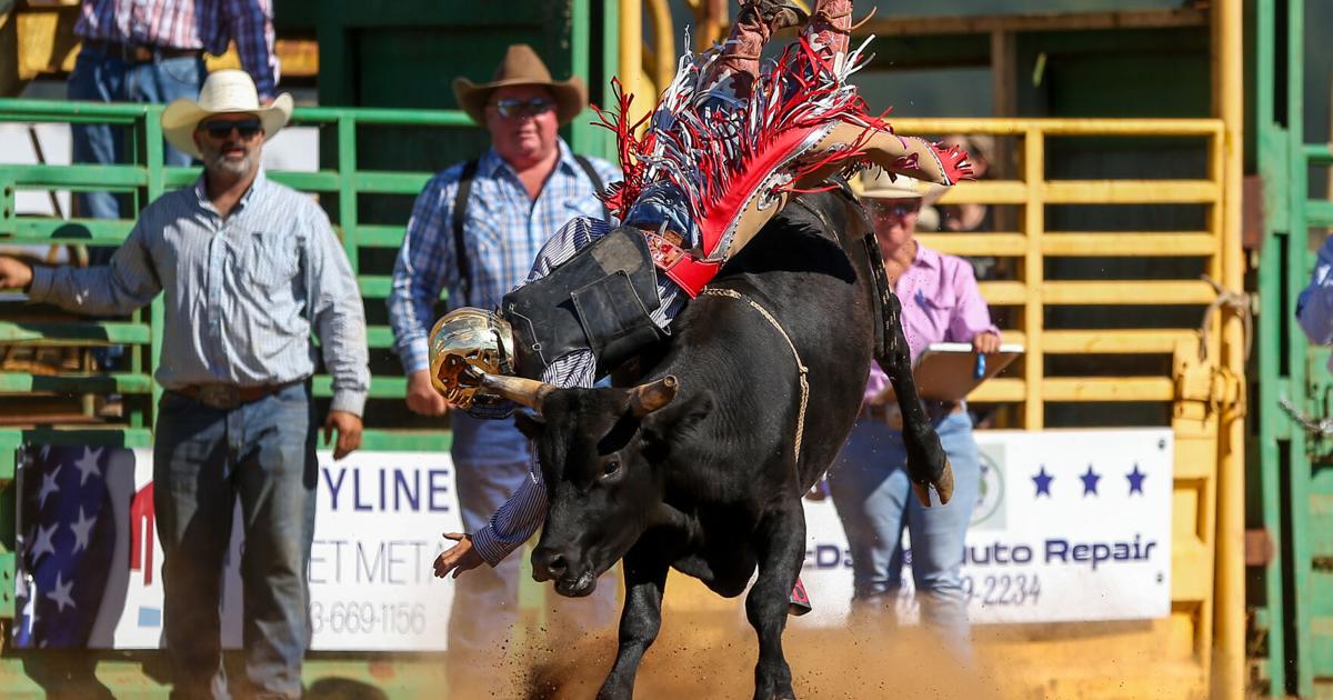 Rodeo: Canyonville's Channing Robbins wins junior steer riding at Yoncalla Rodeo