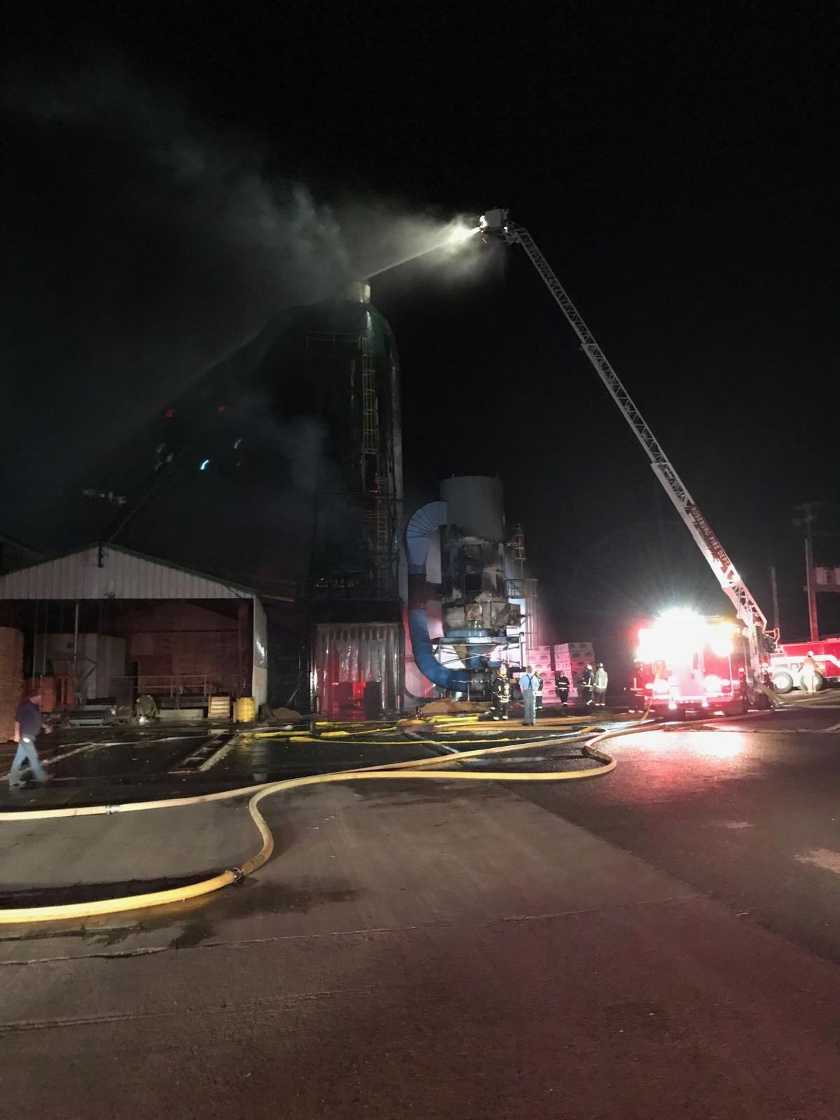 Two sent to hospital after fire at Douglas County Forest Products