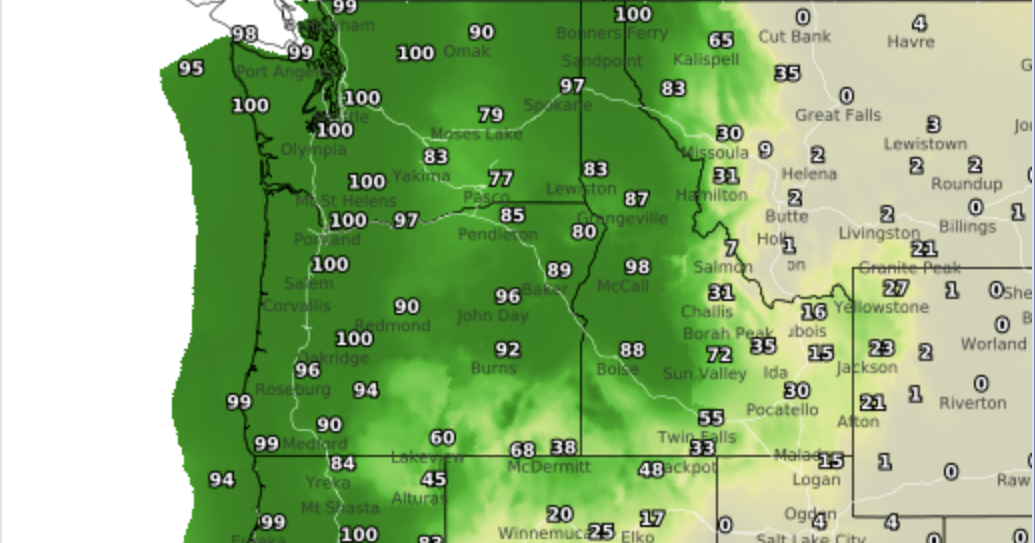 Rain, first snow of the season predicted for Roseburg this weekend ...