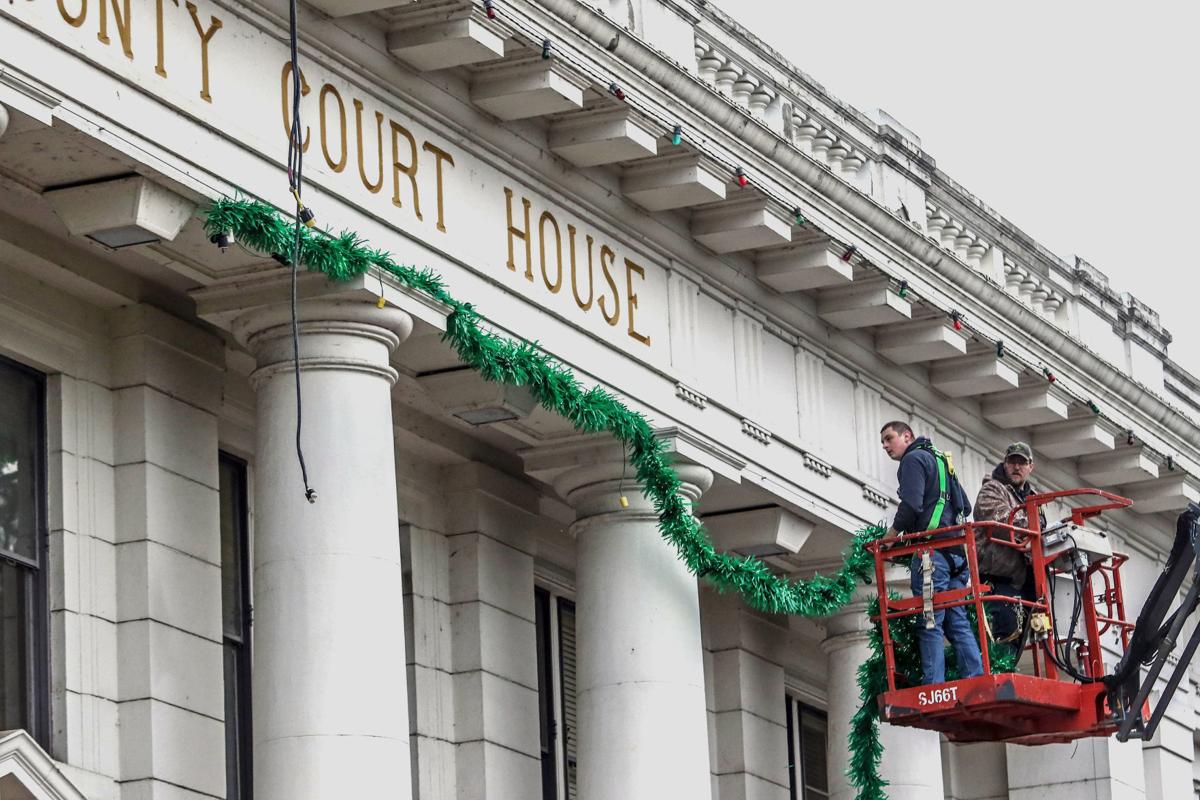 Christmas Decorations Come Down At Douglas County Courthouse