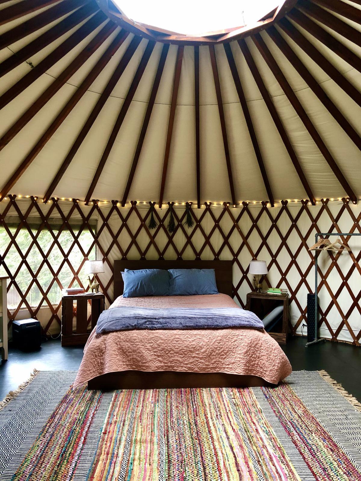 A magical yurt experience in a peaceful setting