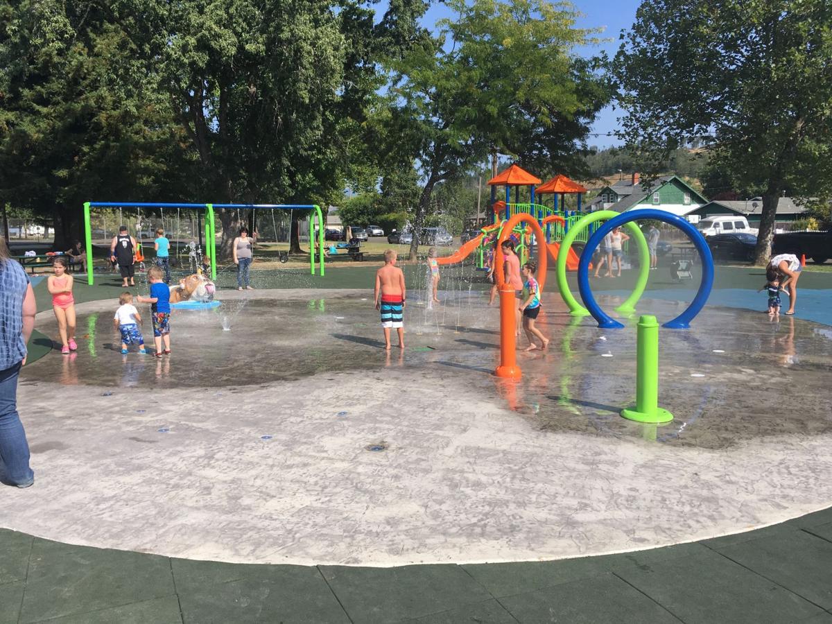 Sutherlin Central Park playground and splashpad open to the public