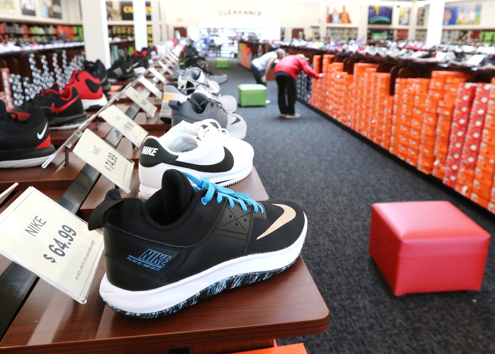 nike shoes at shoe department