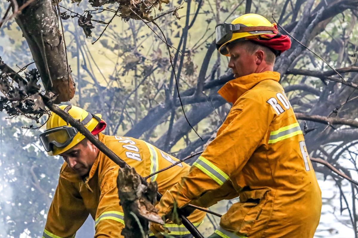 Firefighters extinguish unattended homeless camp fire near Gaddis Park