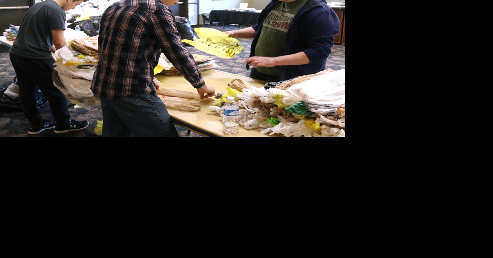 Plastic bags sleeping mats for homeless Education