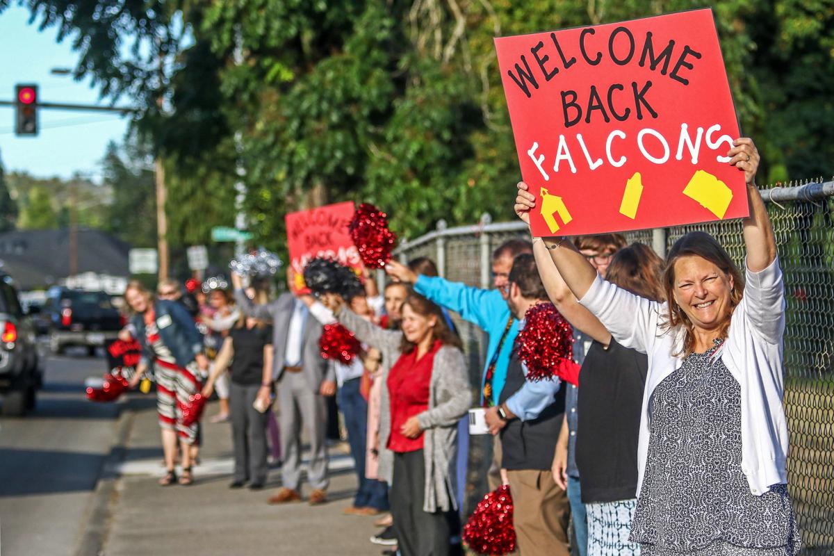 Fir Grove staff give students cheerful return to school Education