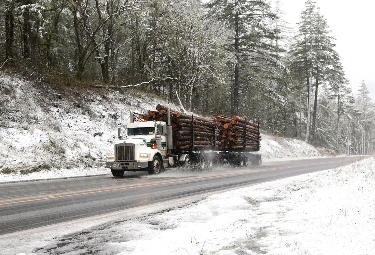 Treacherous weather slows traffic in Southern Oregon