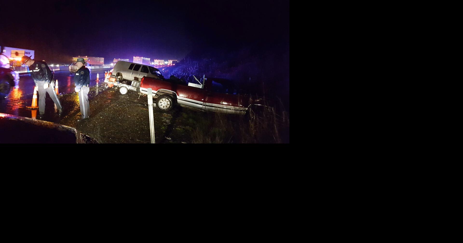 Myrtle Creek man taken to hospital after multivehicle crash near