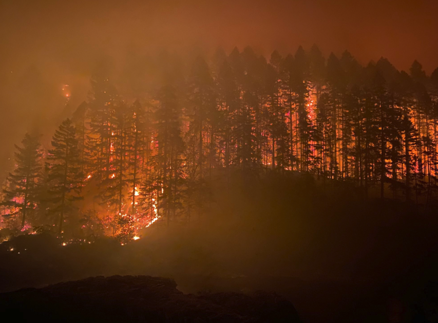 Updated President declares Oregon fires an emergency, Douglas County
