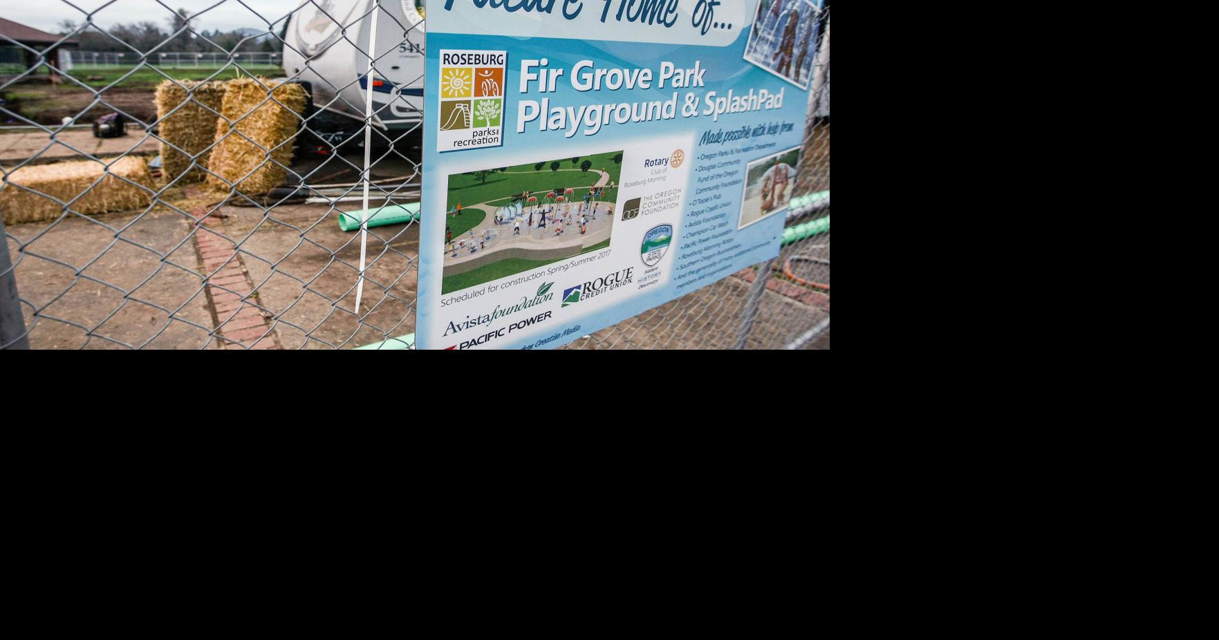 Updated playground and new Splashpad at Fir Grove Park grand opening