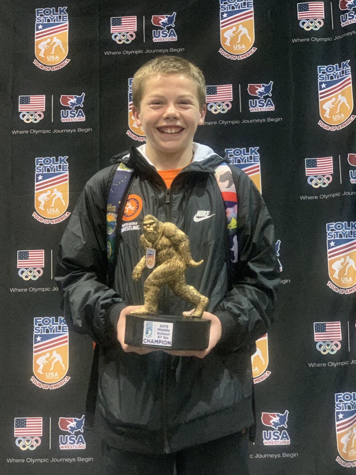 Gage Singleton Earns Spot On Oregon Middle School National Duals