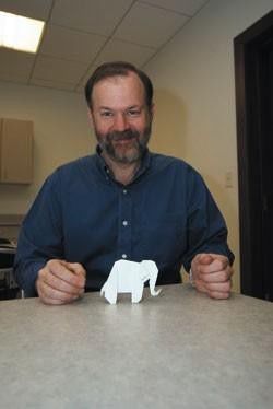 Monumental origami at the IMA