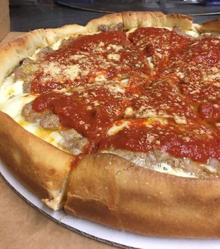 Grilled or Oven Baked Chicago Style Pizza