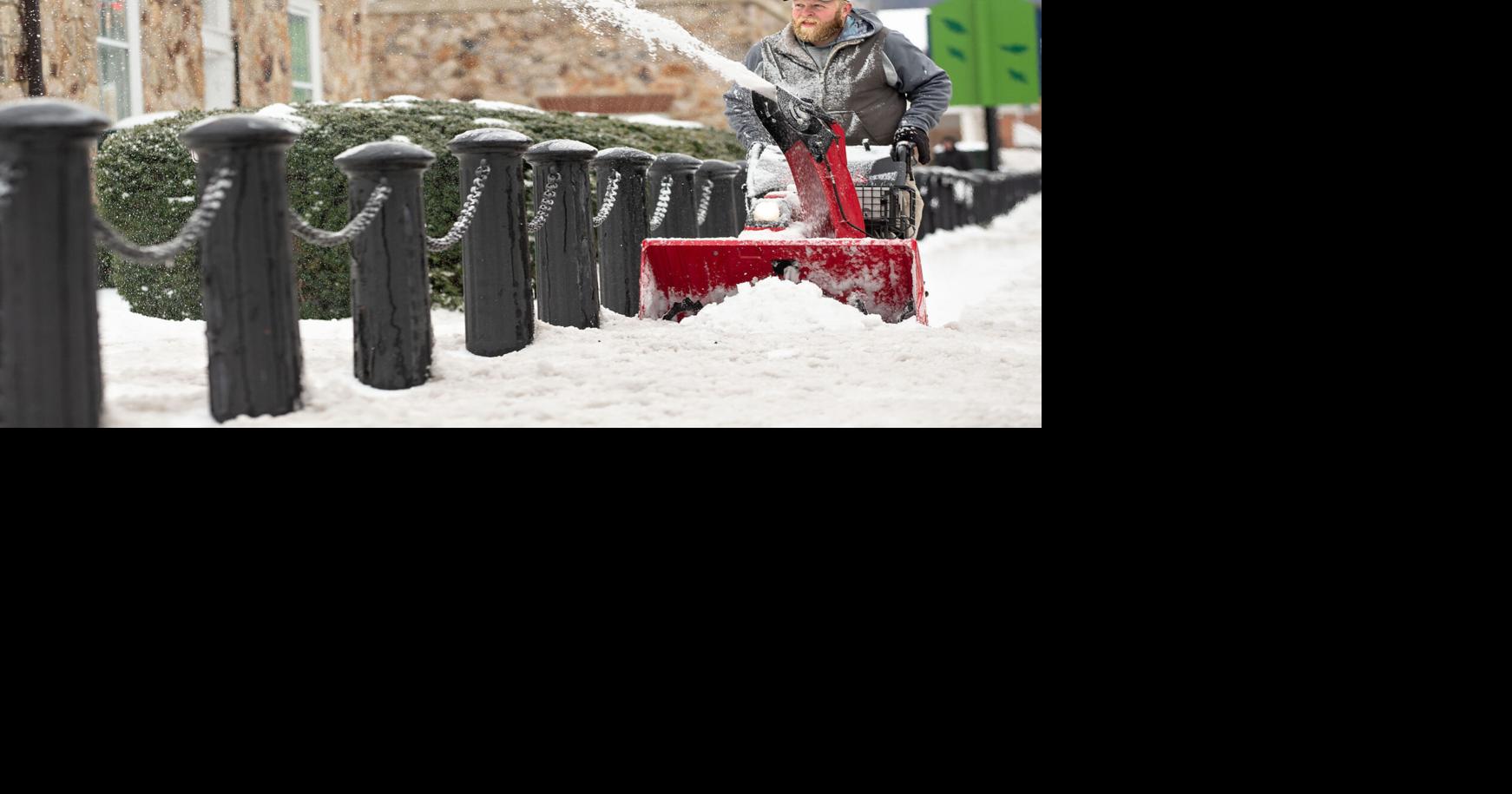 Digging out: Snow on Sunday meant sledding and shoveling on Monday ...