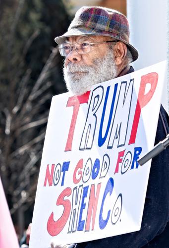 'Our democracy is at stake': Hundreds march in Woodstock to protest ...