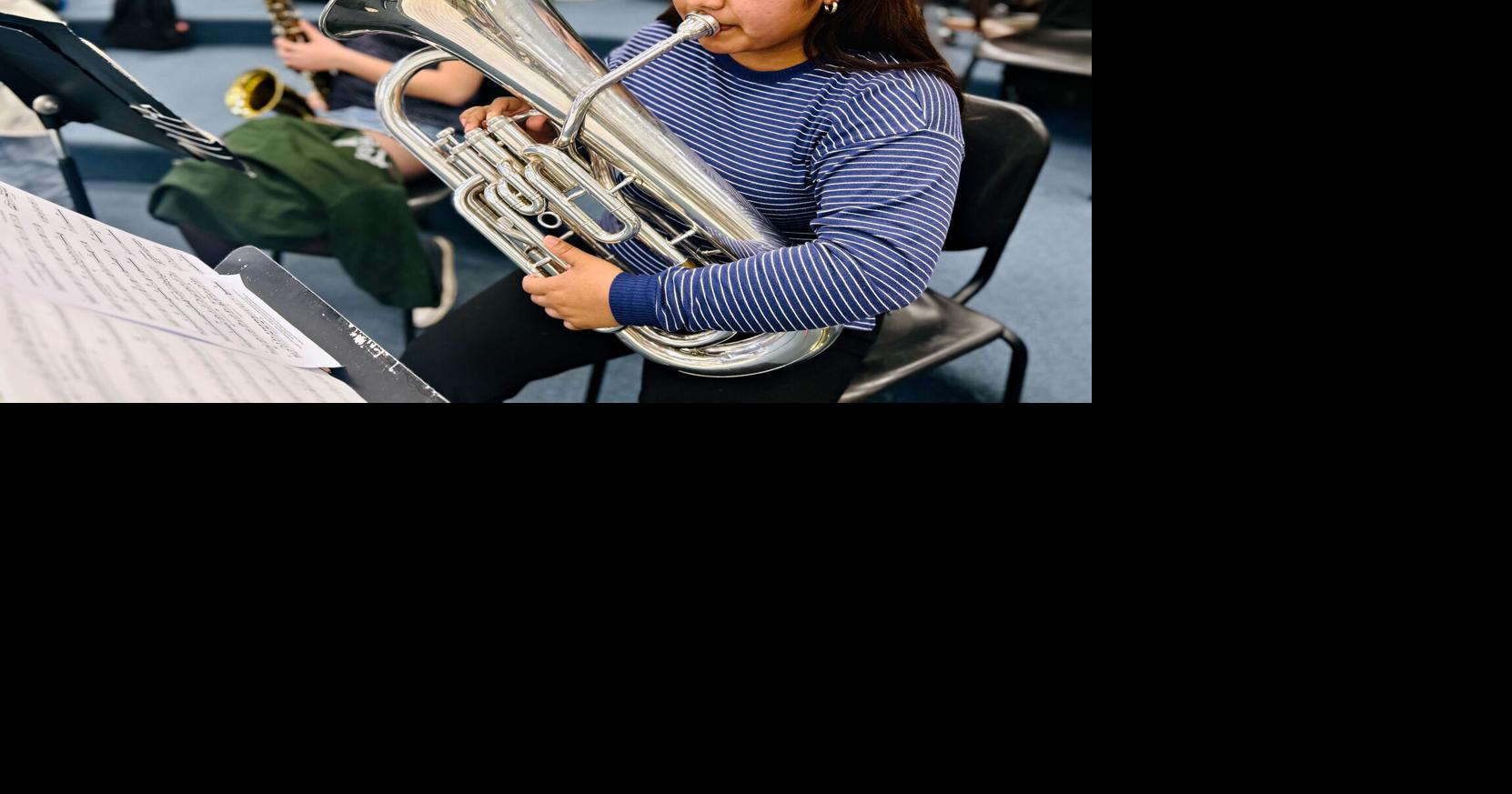 Central High Schol's symphonic band practicing hard for NYC concert in April