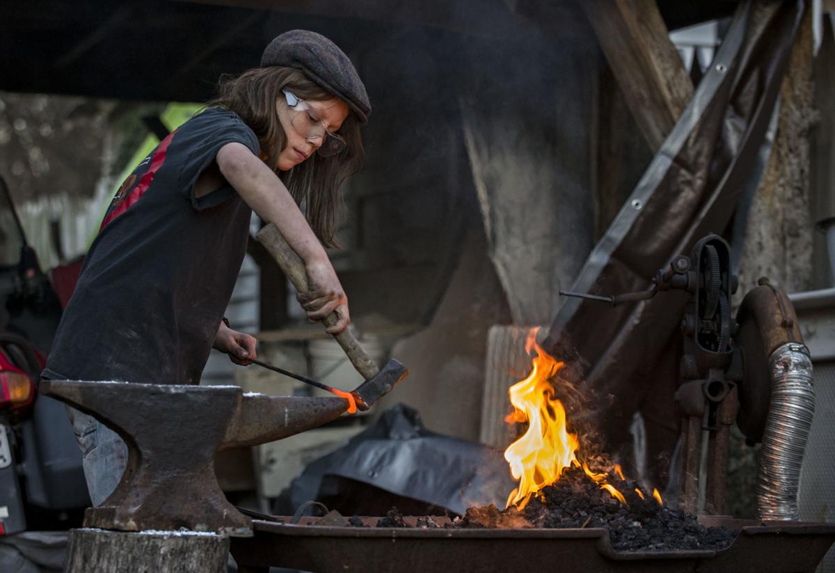 Forging Metal By Hand Teenager Dabbles In Ancient Art Of Blacksmithing Local News Nvdaily Com