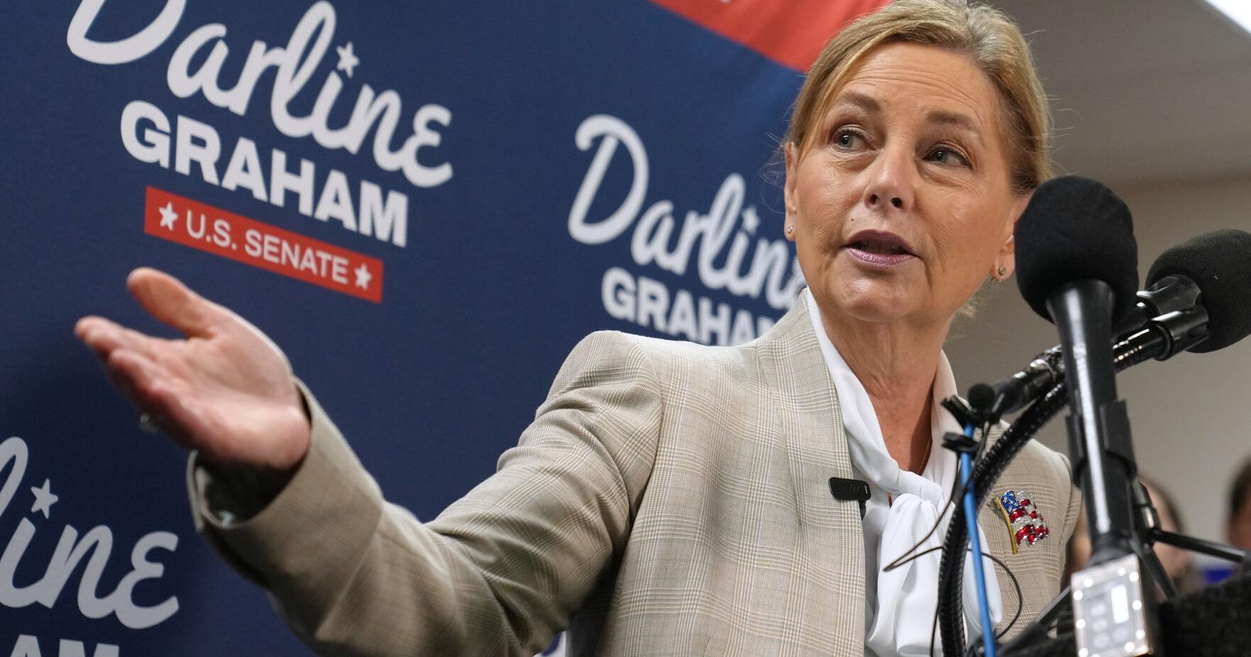 Trump brings a last - minute rally boost to Darline Graham in South Carolina US Senate race