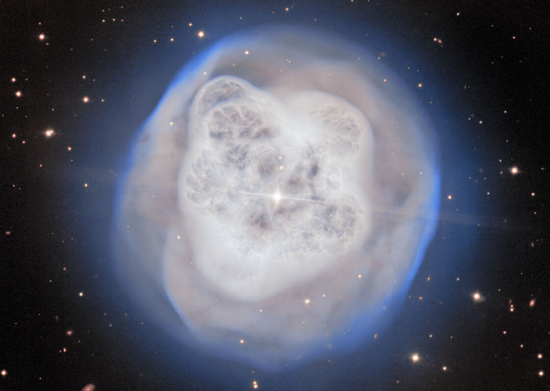 Dying star resembles a billowing crystal ball in new telescope