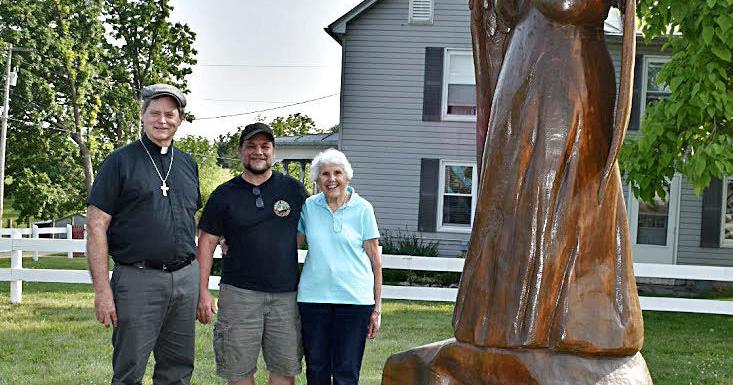 From oak to angel: Giant carving overlooks church property - Vimarsana News
