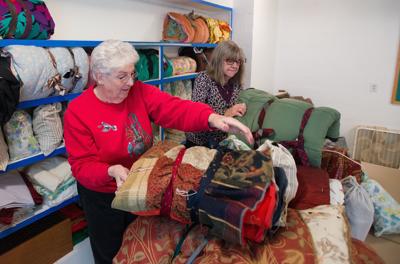 church group makes quilts sleeping bags for homeless nvdaily