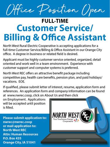 Customer Service/ Billing and Office Assistant at North West REC