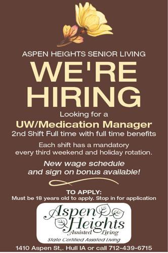 U/W Medication Position at Aspen Heights