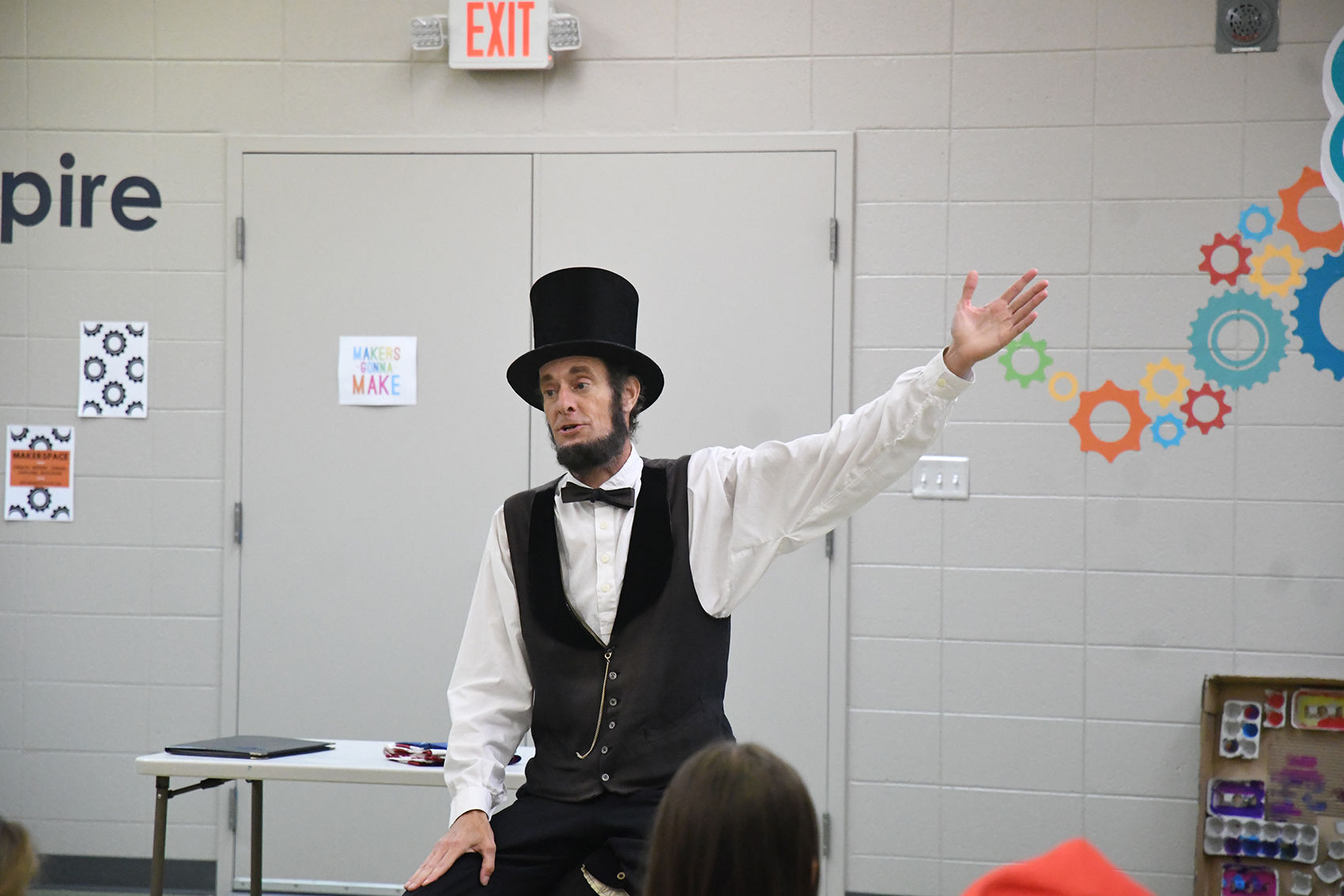ABE LINCOLN Child President Costume Dress up School Play Book Report 3//7B