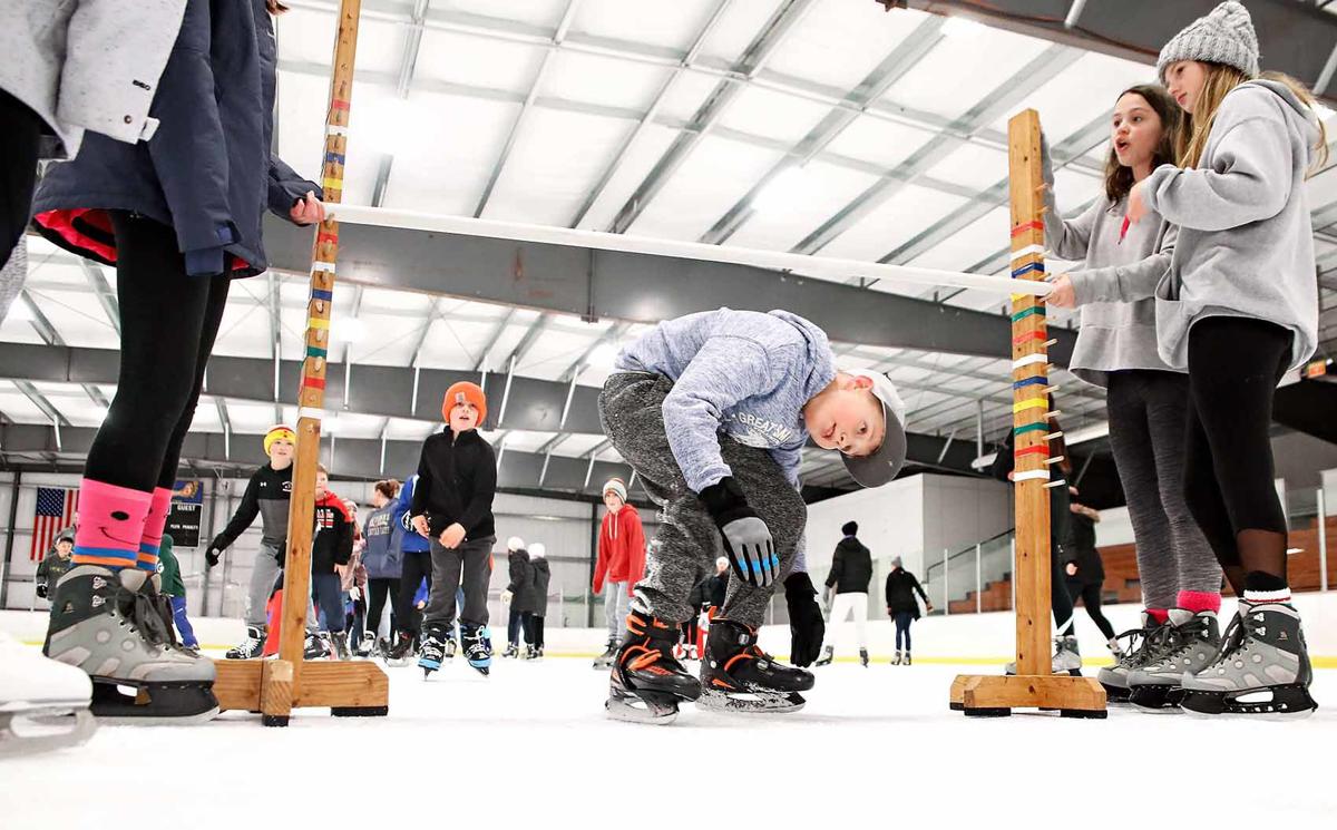 Open skate at Boji Bay ice arena Living