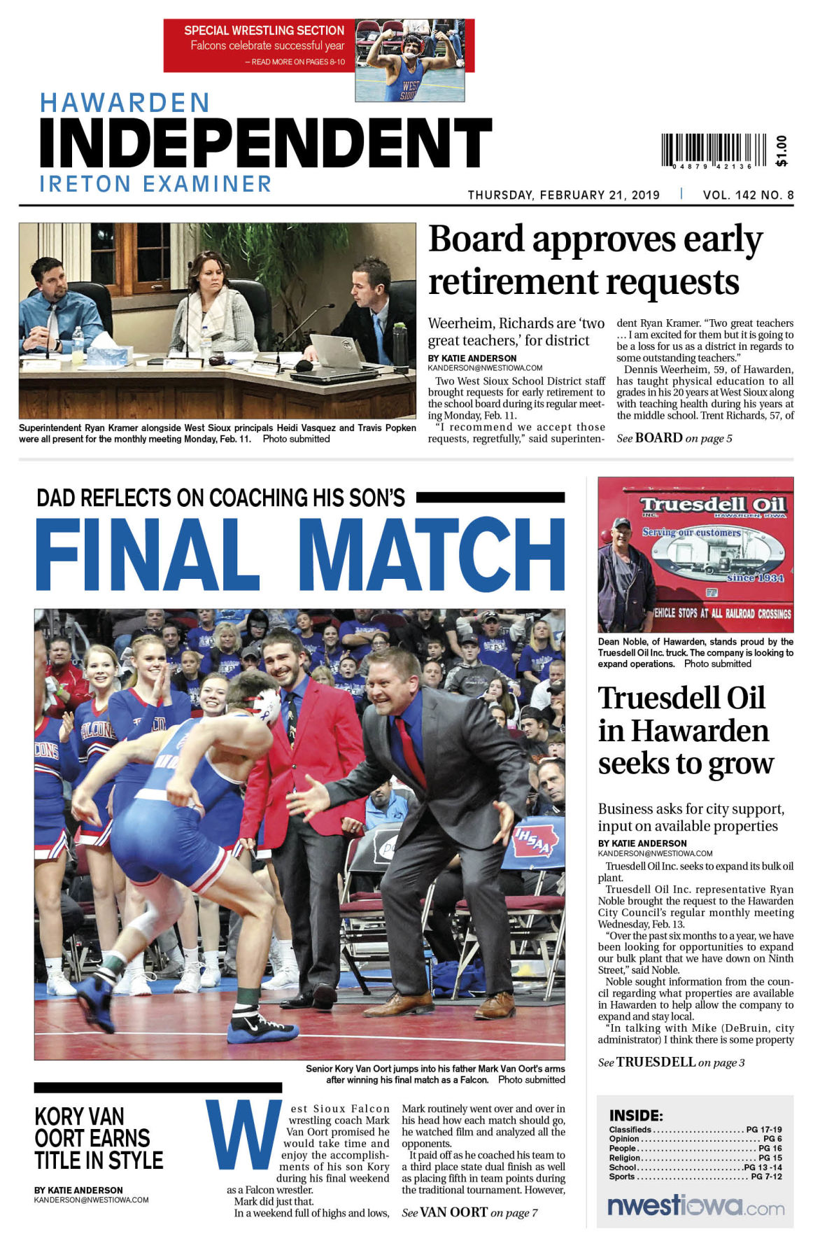 West Sioux staff seek early retirement Hawarden Independent/Ireton