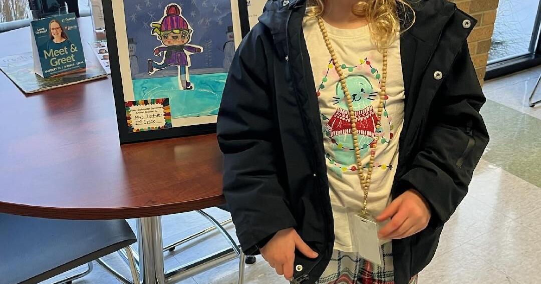 Businesses showcase elementary artwork