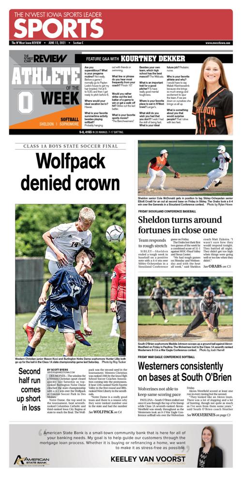 The N West Iowa Review Sports June 12 21 Nwestiowa Com