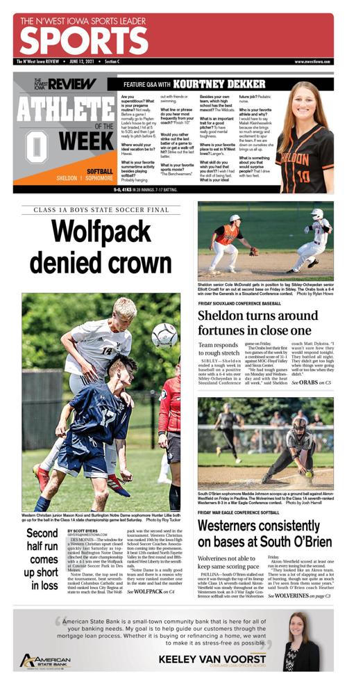The N West Iowa Review Sports June 12 21 Nwestiowa Com The N West Iowa Review Sports June 12 21 Nwestiowa Com