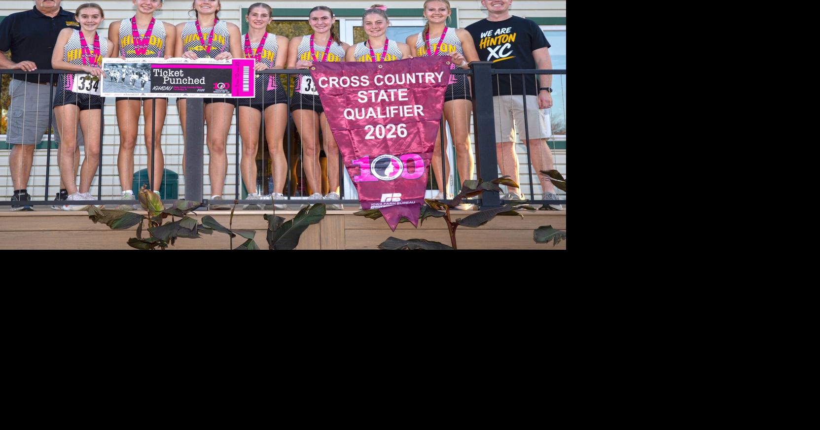 Hinton girls win state qualifying cross country meet