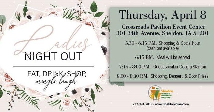 Annual Ladies Night Out returns to Sheldon April 8 | News | nwestiowa.com