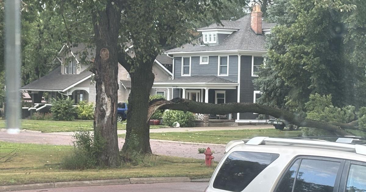 Severe storms topple trees, damage property in Hawarden and Ireton