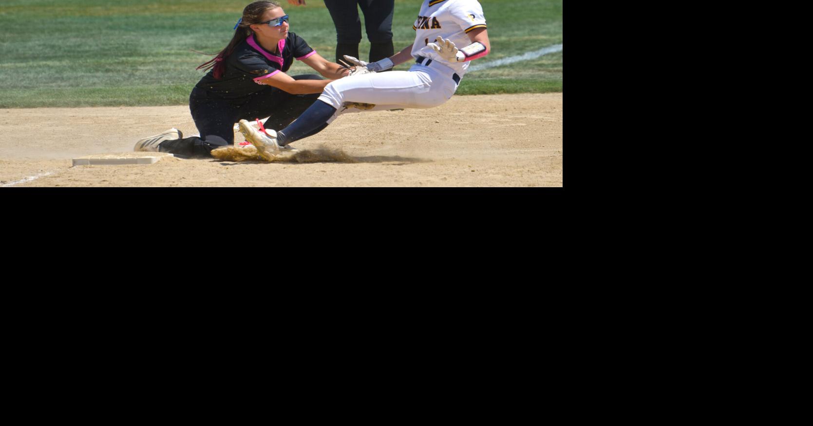 Baserunners hard to come by for Hinton in state softball opener